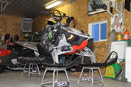 custom snowmobile, bike, off road vehicle build